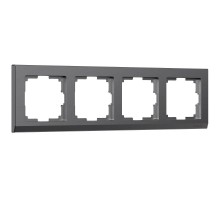 Рамка на 4 поста Stark (графит матовый) W0041864  a063118  Werkel