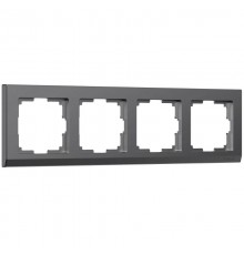 Рамка на 4 поста Stark (графит матовый) W0041864  a063118  Werkel