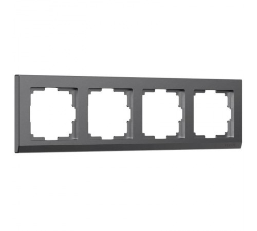 Рамка на 4 поста Stark (графит матовый) W0041864  a063118  Werkel