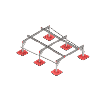 Опорная конструкция для установки оборудования TECHNORAPTOR FOOT 1500х2000 тип 2 HD  KM-TR-F-SSEI-1500-2000-2 HD  КМ - профиль