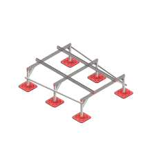 Опорная конструкция для установки оборудования TECHNORAPTOR FOOT 1500х2000 тип 2  KM-TR-F-SSEI-1500-2000-2  КМ - профиль