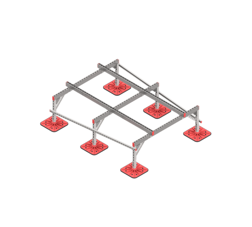 Опорная конструкция для установки оборудования TECHNORAPTOR FOOT 1500х2000 тип 2 HD  KM-TR-F-SSEI-1500-2000-2 HD  КМ - профиль