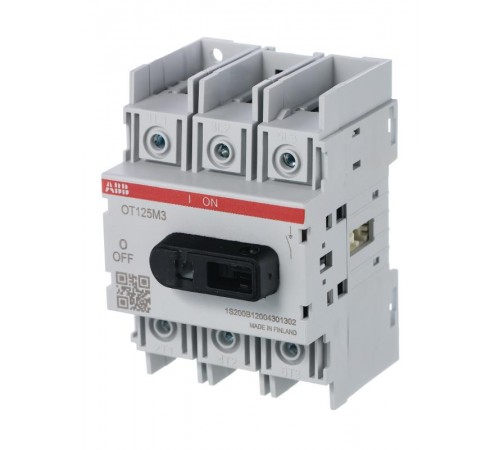Рубильник OT125M3 (PRO M) до 125А 3-пол. на DIN-рейку или монтажную плату  1SCA022429R9140  ABB