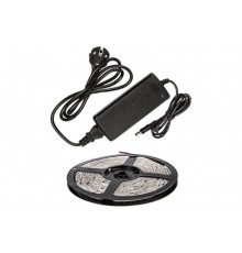 Набор светодиодная лента LS 50СW-60/33-5-AP 60LED 72Вт IP33 6000K холодный белый 5м, адаптер  4690612023076  IN HOME