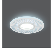 Светильник точечный встраиваемый Backlight BL136 Кругл./узор. Белый, Gu5.3, 3W, LED 4000K  BL136  Gauss