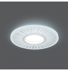 Светильник точечный встраиваемый Backlight BL136 Кругл./узор. Белый, Gu5.3, 3W, LED 4000K  BL136  Gauss