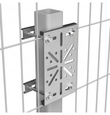 Комплект крепление монтажной пластины к опорам ограждений  PR80.08124  Промрукав