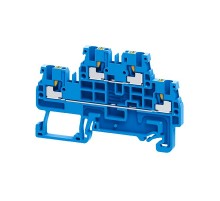 Клемма 2х-ярусная push-in OptiClip CPDL-2,5-2L-I-BU-синий  331863  КЭАЗ