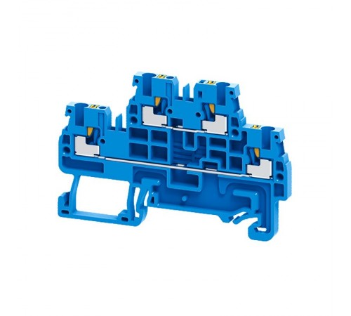 Клемма 2х-ярусная push-in OptiClip CPDL-2,5-2L-I-BU-синий  331863  КЭАЗ