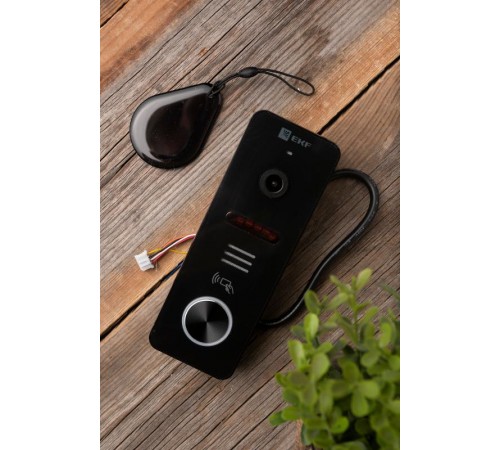 Вызывная видеопанель со счит. ключей CPV-02 чер. 4пр. 1000TVL IP65 EKF  int-cpv-02  EKF