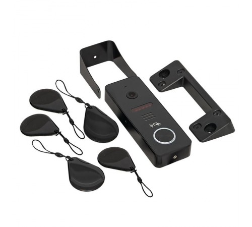 Вызывная видеопанель со счит. ключей CPV-02 чер. 4пр. 1000TVL IP65 EKF  int-cpv-02  EKF