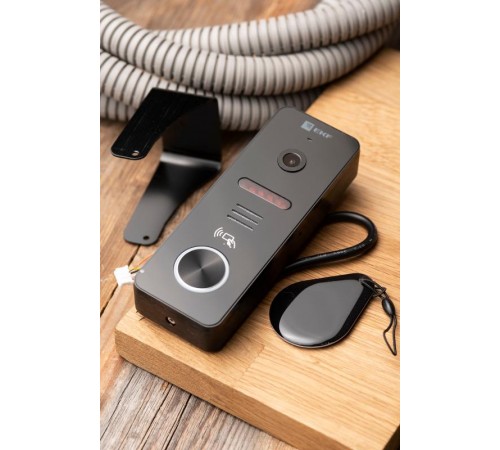 Вызывная видеопанель со счит. ключей CPV-02 чер. 4пр. 1000TVL IP65 EKF  int-cpv-02  EKF