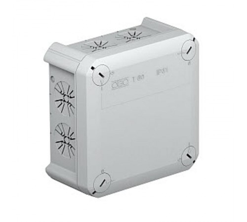 Коробка распределительная T60, 114x114x57 мм, вводы для разгрузки натяжения (T 60 ZE IP30)  2007803  OBO Bettermann