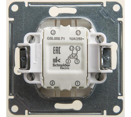 Glossa Перламутр Переключатель перекрестный, сх.7, 10АХ  GSL000671  SE