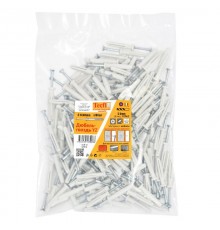 Дюбель-гвоздь YZ цилиндр. манжета нейлон 6x40 (180 шт)- пакет  147515  Tecfi