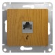 Glossa Дерево Дуб Розетка телефонная RJ11  GSL000581T  SE