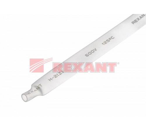 Термоусадка 8,0 / 4,0 мм, белая (1м)  20-8001  REXANT