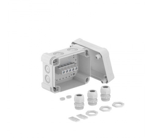 Распределительная коробка X06, IP 67, 151х167х87 мм, с клеммой и 3-я кабельными вводами V-TEC  2005226  OBO Bettermann