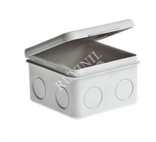 Коробка распределительная для о/п, 80х80х50мм (откид.крышка)  67039  Рувинил