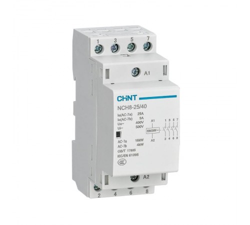 Контактор модульный NCH8-25/31 25A 3НО+1HЗ 220/230V  (CHINT)  256173  CHINT