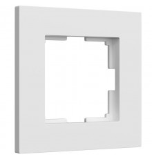 W0012961/ Электроустановочные изделия - Рамка на 1 пост Slab (белый матовый)  a062793  Werkel