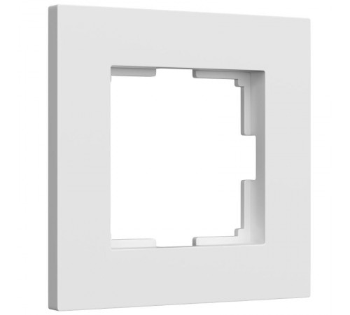 W0012961/ Электроустановочные изделия - Рамка на 1 пост Slab (белый матовый)  a062793  Werkel