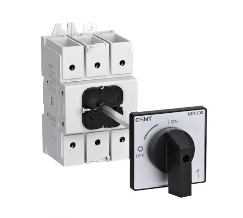 Выключатель-разъединитель NF2-25/3DOB выносная черная прямая рукоятка упр. для установ. на дверь (R)  324114  CHINT