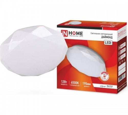 Светильник светодиодный серии DECO 18Вт 230В 6500К 1170лм 230х55мм ДАЙМОНД  4690612033655  IN HOME