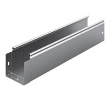 Металлический лоток неперфорированный 100х100х3000, толщ. 1,0 мм, гор. цинк, 313110  ЛНМЗТ-100х100х3000-1,0-ГЦ   Ostec