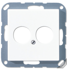 крышка для 2-х гнезд A562-2BFSW Jung