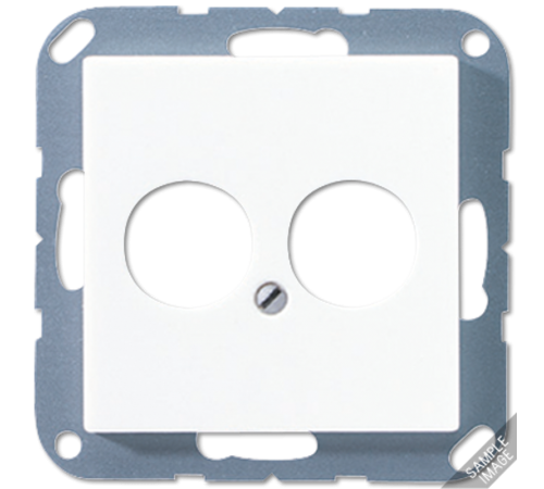 крышка для 2-х гнезд A562-2BFSW Jung