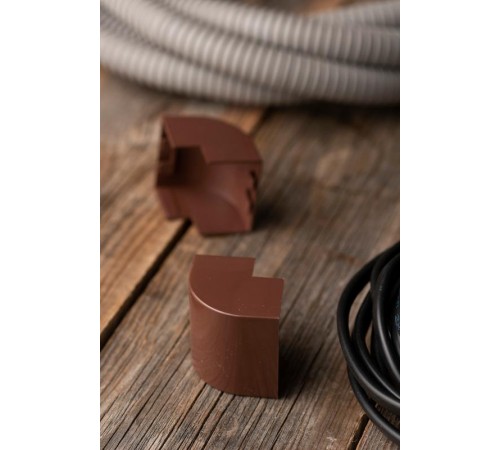 Угол внешний (40х25) (4 шт) Plast EKF PROxima  под темное деревоobd-40-25x4EKF