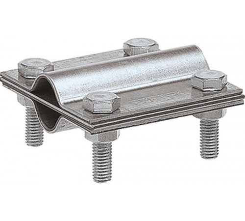 Зажим заземления стержень - полоса/пруток крестообразный, оцинк.90540Ezetek