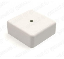 Коробка распределительная для о/п с кабель-каналом 75х75х28мм, IP40, цвет-БЕЛЫЙ (80шт)  GE41215-01  GREENEL