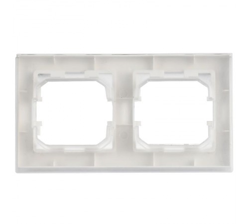BRITE Рамка 2-местная IP44 РУ-2-БрАБ-44 арктический белый   BR-M22-44-K91  IEK