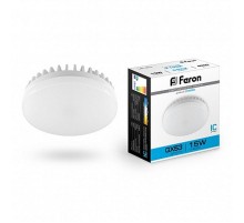 Лампа светодиодная LB-454 (15W) 230V GX53 6400K, для натяжных потолков  25869  FERON