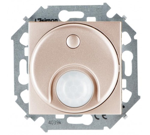 Simon 15 Шампань Выключатель с датчиком движения 500 Вт, 230 В, винт. зажим  1591721-034  Simon
