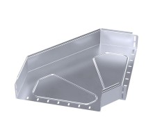 Угол горизонтальный 90 градусов Стандарт INOX (AISI 316) 400х100  PR16.3538  Промрукав