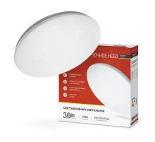 Светильник светодиодный серии DECO 36Вт 230В 4000К 2340лм 350х55мм НОЧНОЕ НЕБО  4690612033556  IN HOME