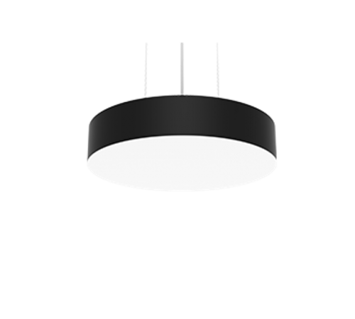 Светодиодный светильник Deleo подвесной 40 Вт 3000 К 400x80 мм с рассеивателем опал RAL9005 черный матовый  V1-R0-90201-30000-2004030  VARTON