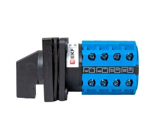 Переключатель кулачковый ПК-1-24 10А 4P "1-0-2" IP65  pk-1-24-10-65  EKF