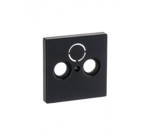 Накладка (центральная плата) для TV-R-SAT розетки, серия solo/future, цвет чёрный бархат  1724-0-4298   2CKA001724A4298  ABB