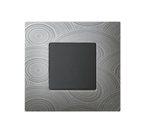 Simon 27 Накладка декоративная на рамку базовую, 1 пост, S27 Play, Extrem, текстурный серый  2700617-805  Simon