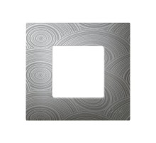 Simon 27 Накладка декоративная на рамку базовую, 1 пост, S27 Play, Extrem, текстурный серый  2700617-805  Simon