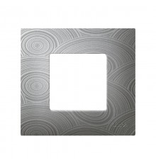 Simon 27 Накладка декоративная на рамку базовую, 1 пост, S27 Play, Extrem, текстурный серый  2700617-805  Simon
