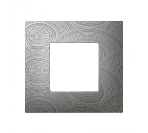 Simon 27 Накладка декоративная на рамку базовую, 1 пост, S27 Play, Extrem, текстурный серый  2700617-805  Simon