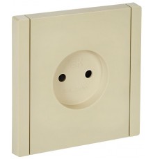 FORTE&PIANO Розетка без заземления, со шторками в/к 10А FP417 ваниль  FP-R13-10-K10  IEK