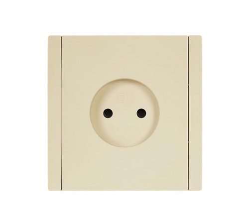FORTE&PIANO Розетка без заземления, со шторками в/к 10А FP417 ваниль  FP-R13-10-K10  IEK