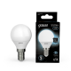 Лампа светодиодная LED 6,5Вт E14 220В 4100К шар  105101207  Gauss