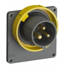 Вилка с прямым фланцем Easy&Safe 216EBU4W,16A,2P+E,IP67,4ч2CMA101258R1000 ABB